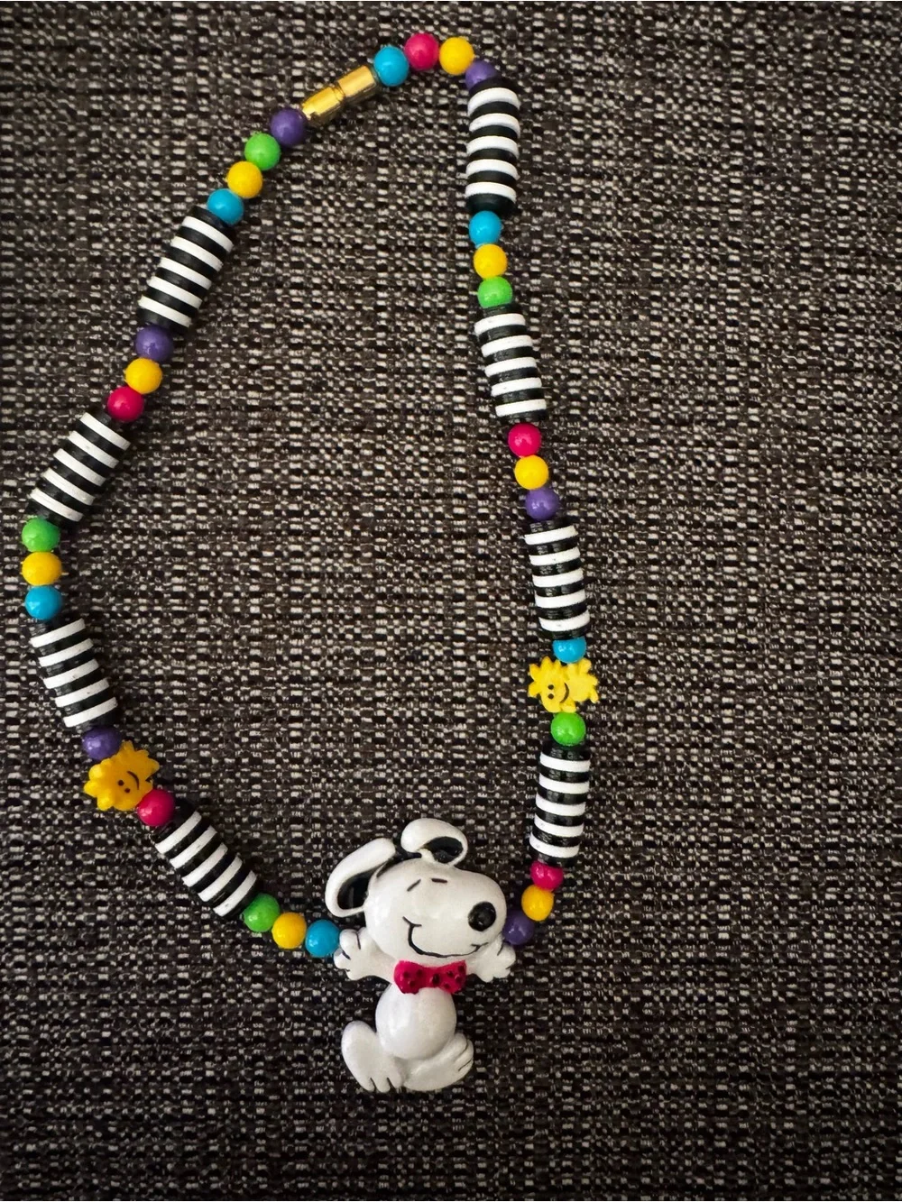Vintage Avon 1990 Snoopy On Parade Necklace Original Box New